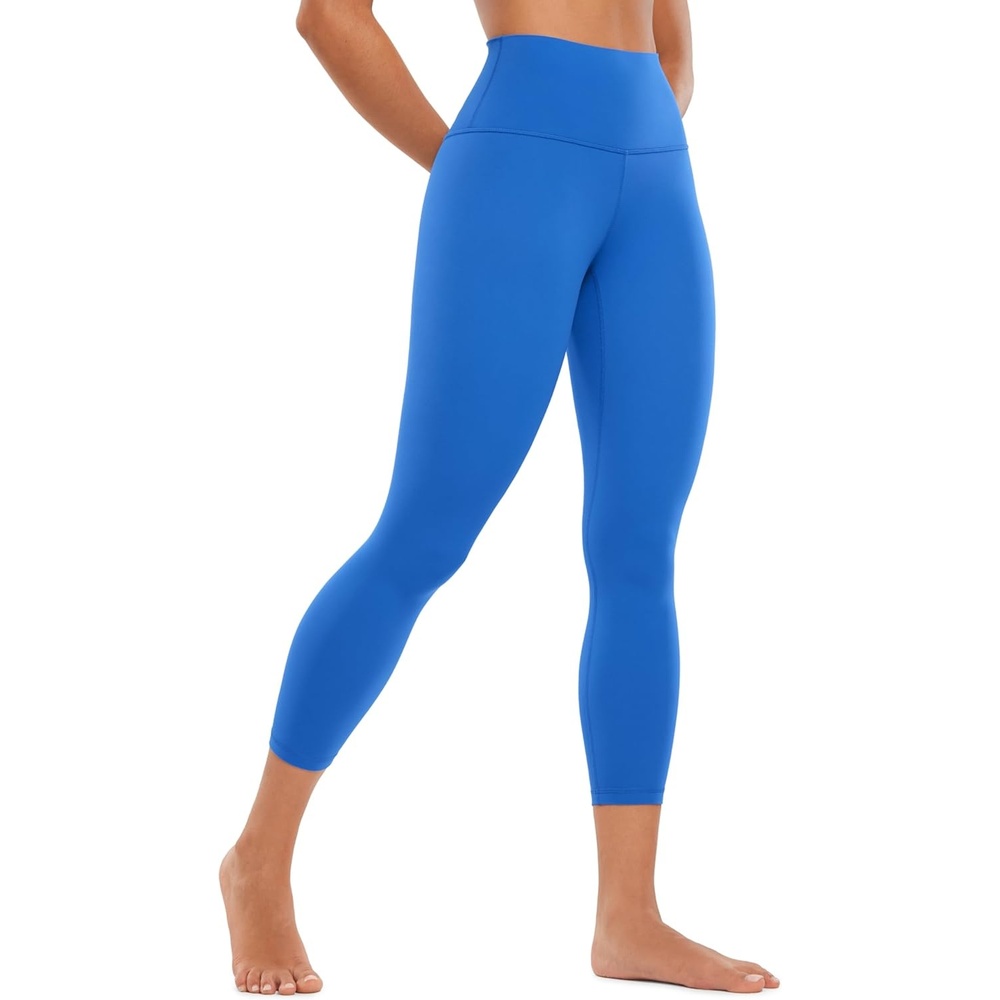 image:imageCRZ YOGA Butterluxe Yoga Capris Leggings 23 High Waisted Buttery Soft Workout Womens Lounge PantsSparkle Blue