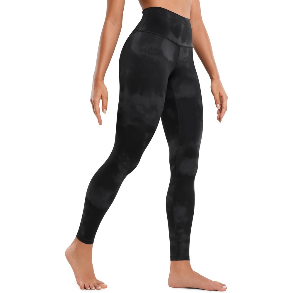 image:imageCRZ YOGA Butterluxe Yoga Leggings 28 High Waisted Womens Workout Lounge Pants Buttery SoftBlack Tie Dye Flowers