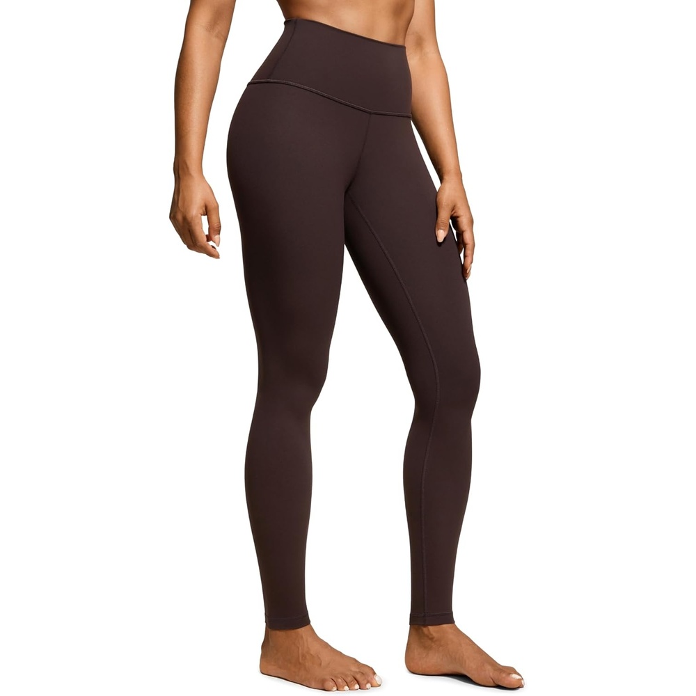 image:imageCRZ YOGA Butterluxe Yoga Leggings 31 Extra Long High Waisted Workout Lounge Pants for Tall WomenHot Fudge Brown