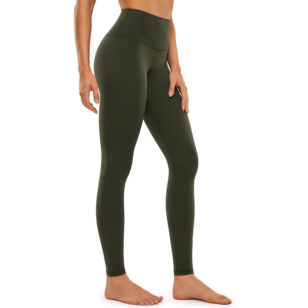 image:imageCRZ YOGA Butterluxe Yoga Leggings 31 Extra Long High Waisted Workout Lounge Pants for Tall WomenOlive Green