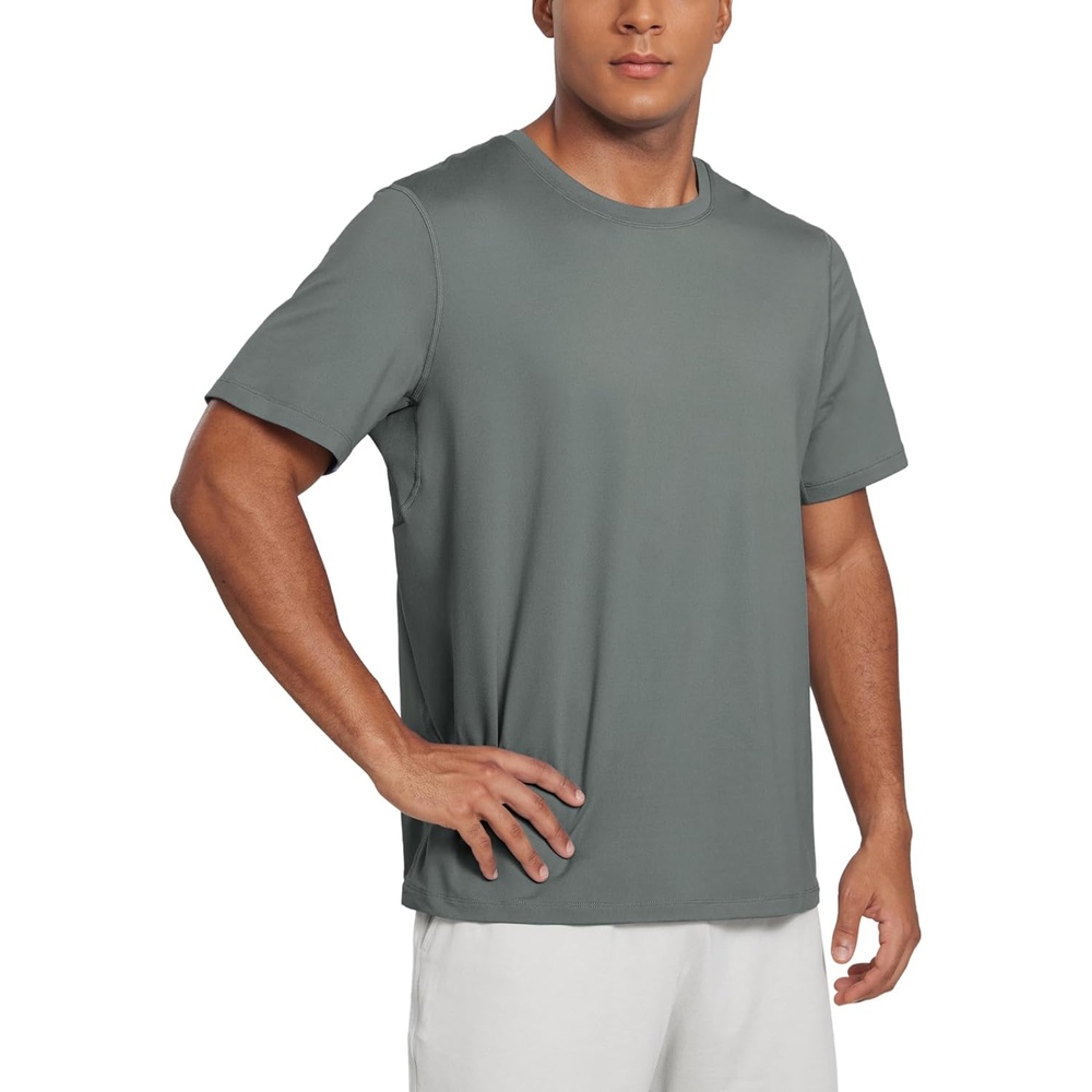 image:imageCRZ YOGA Cloud Jersey Midweight Shirts for Men Short Sleeve Soft Breathable Lounge Casual Athletic Basic TShirts TopsGrey Sage