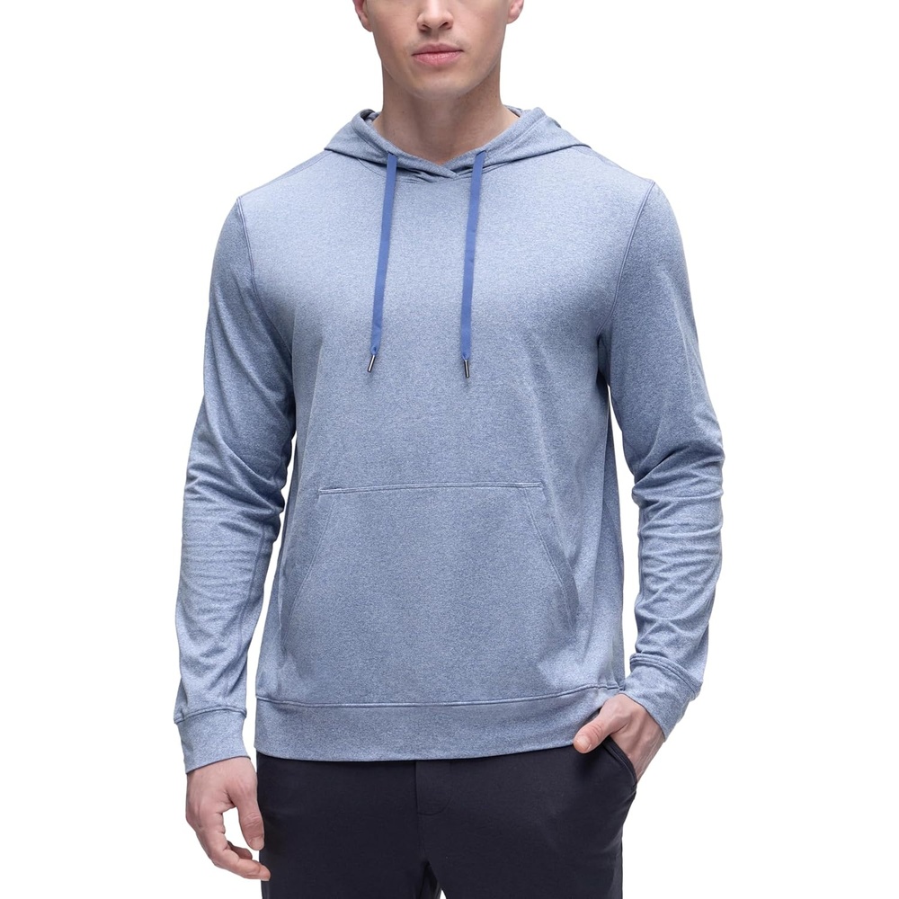 image:imageCRZ YOGA Cloud Jersey Pullover Hoodies for Men  Casual Workout Long Sleeve Basic Hooded Sweatshirts with PocketSlate Blue