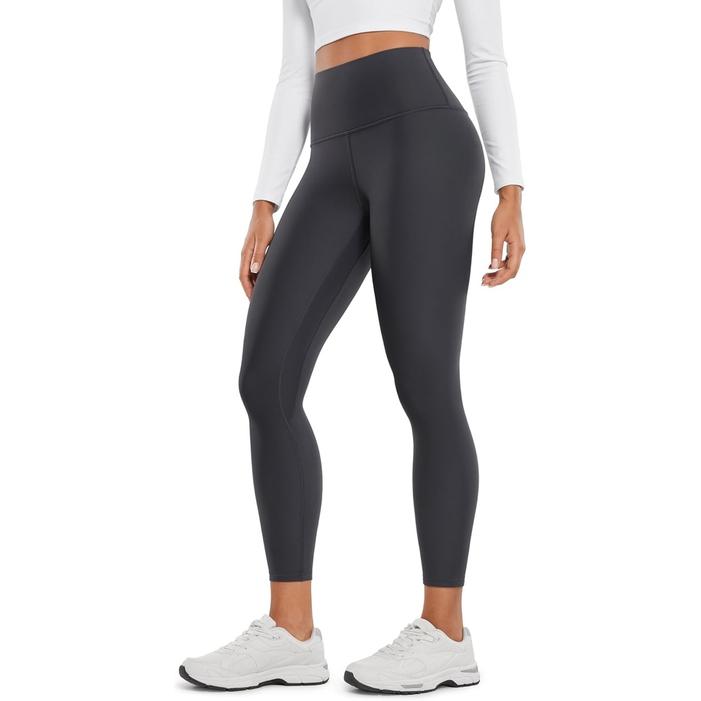 image:imageCRZ YOGA Fleece Lined Leggings 25 Thermal Casual Lounge Workout Womens Yoga High Waisted Pants Winter WarmMysterious Grey