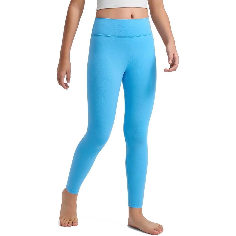 image:imageCRZ YOGA Girls Butterluxe Full Length Yoga Leggings Athletic Sports Casual Pants High Waist Tights Kids TeenKayak Blue