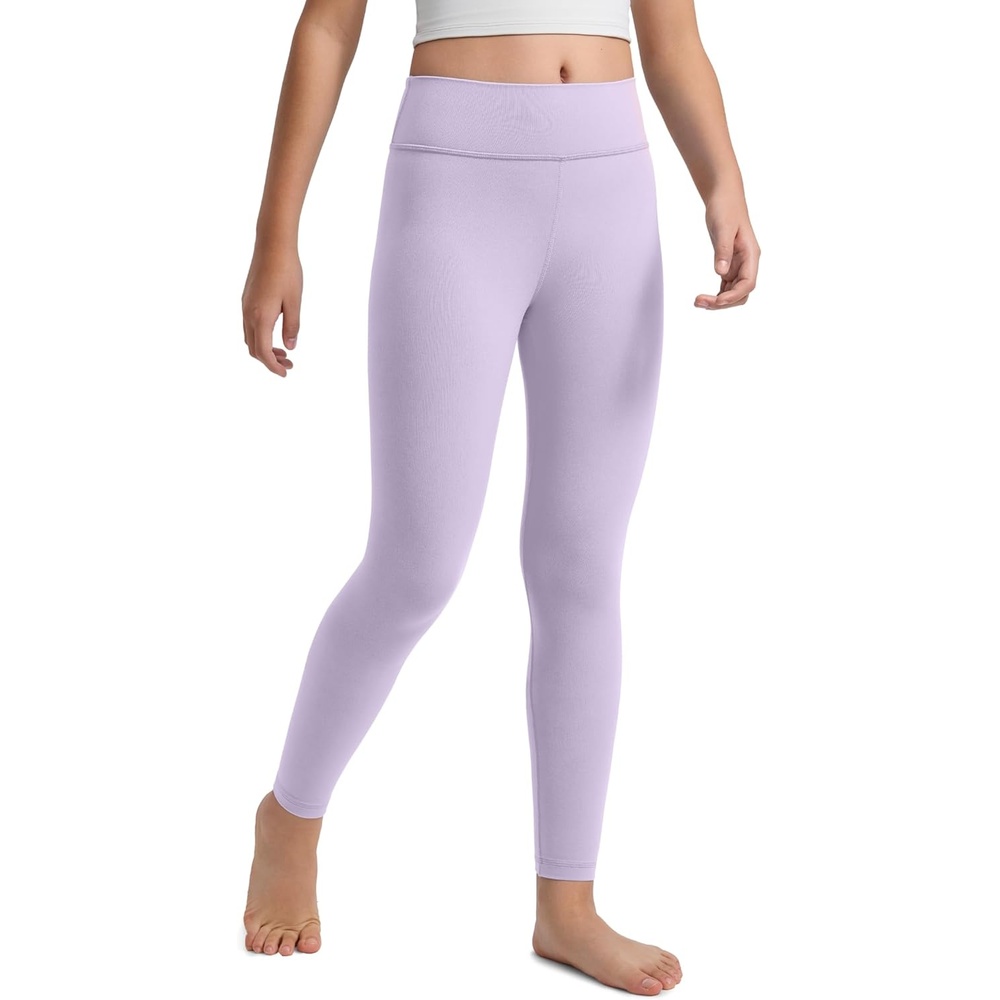 image:imageCRZ YOGA Girls Butterluxe Full Length Yoga Leggings Athletic Sports Casual Pants High Waist Tights Kids TeenLilac Air