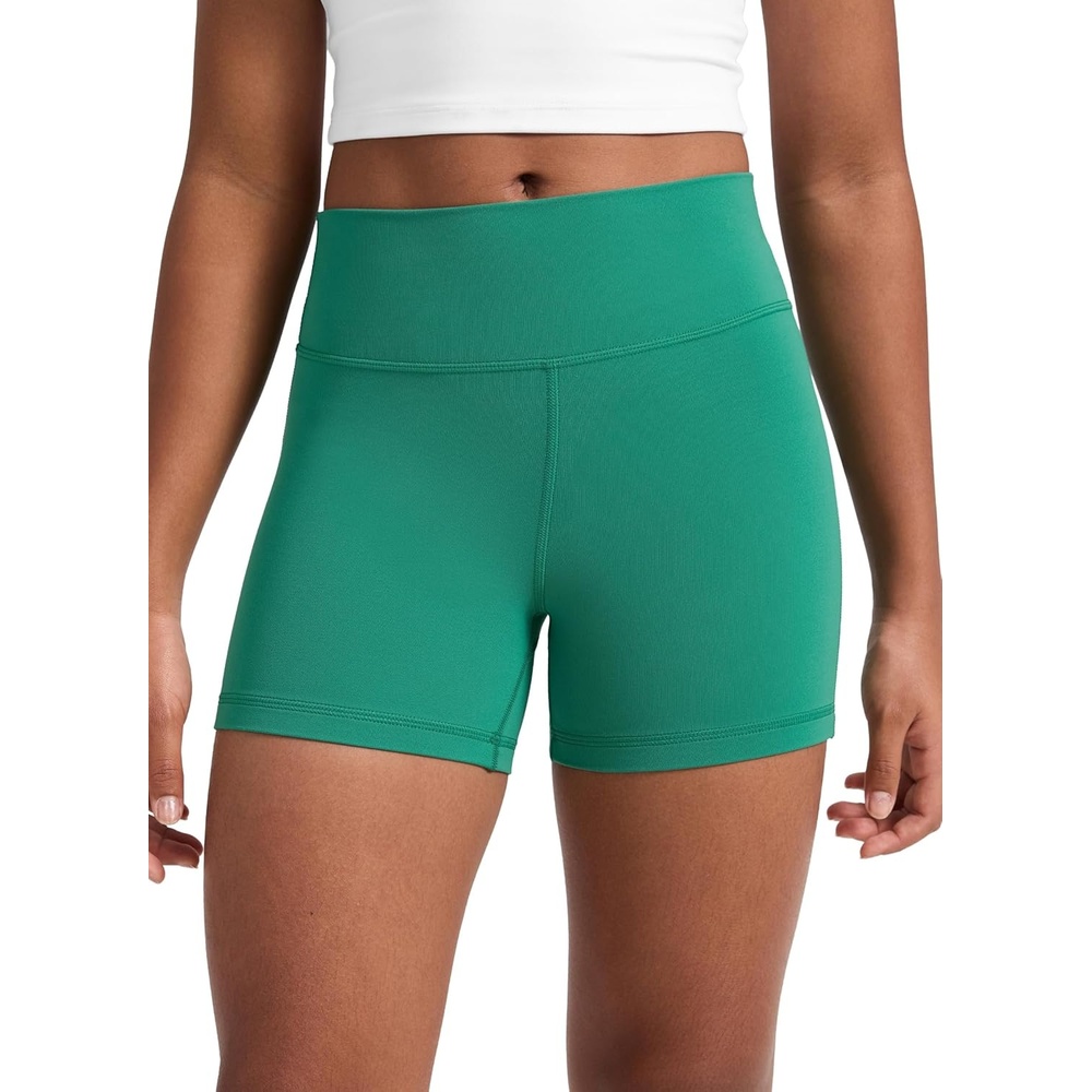 image:imageCRZ YOGA Girls Butterluxe High Waist Athletic Biker Shorts Dance Yoga Casual Kids Teen SummerCascadia Green