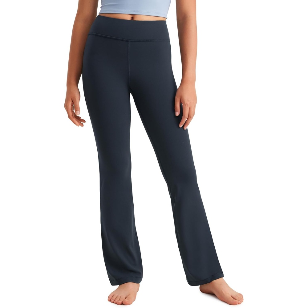 image:imageCRZ YOGA Girls Butterluxe High Waist Yoga Flare Leggings Dance Casual Athletic Pants Bell Bottoms Bootcut Kids TeenTrue Navy