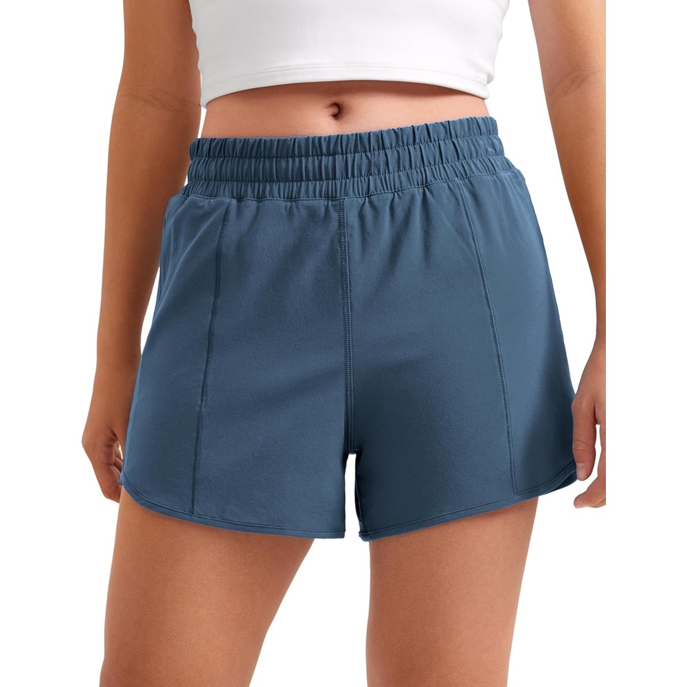 image:imageCRZ YOGA Girls FeatheryFit Soft Athletic Shorts with Zipper Pocket Tennis Soccer Running Casual Liner Kids TeenStelindigo
