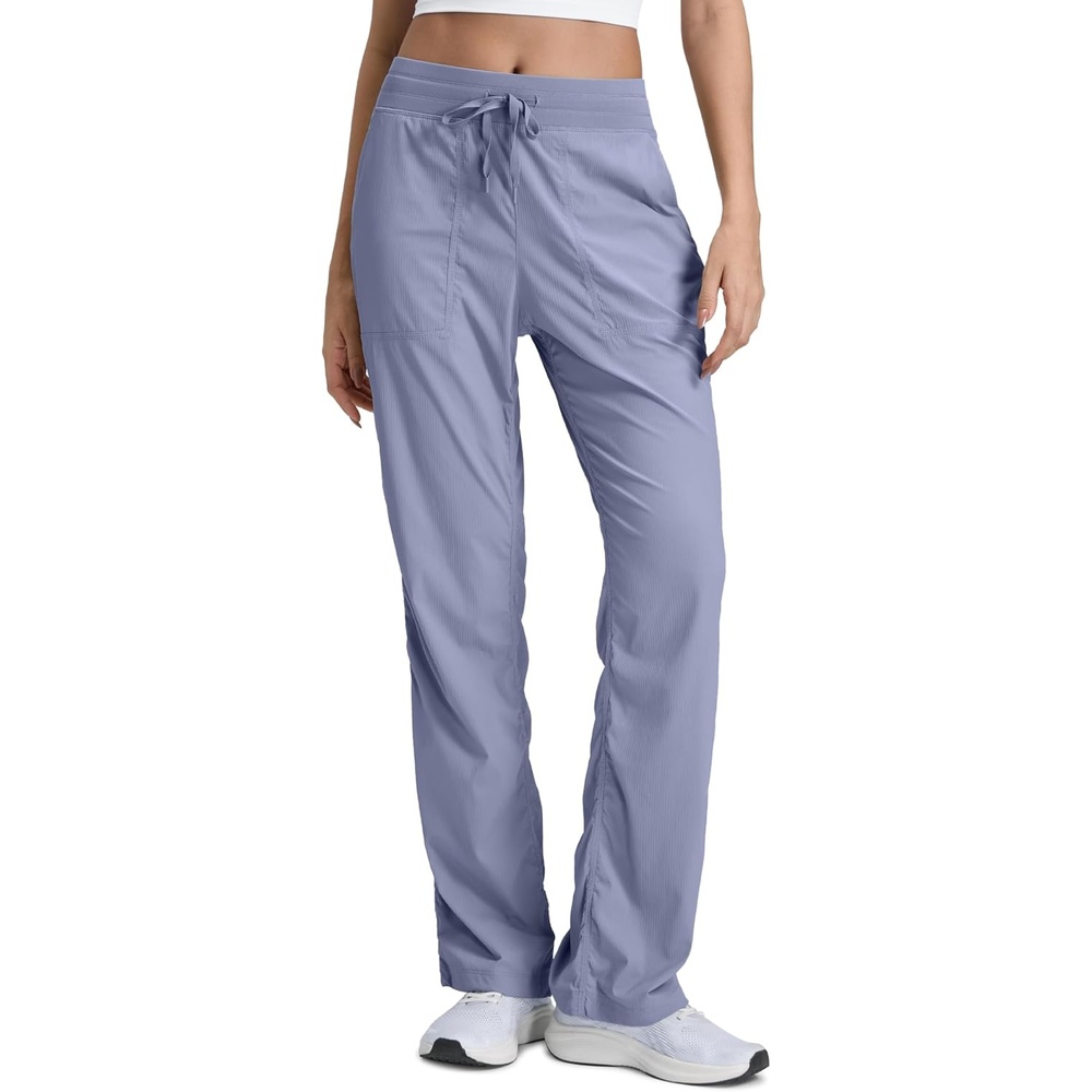 image:imageCRZ YOGA Lightweight Straight Leg Workout Pants for Women 283032 Ruched Casual Work Athletic Joggers with PocketsAdobeblue
