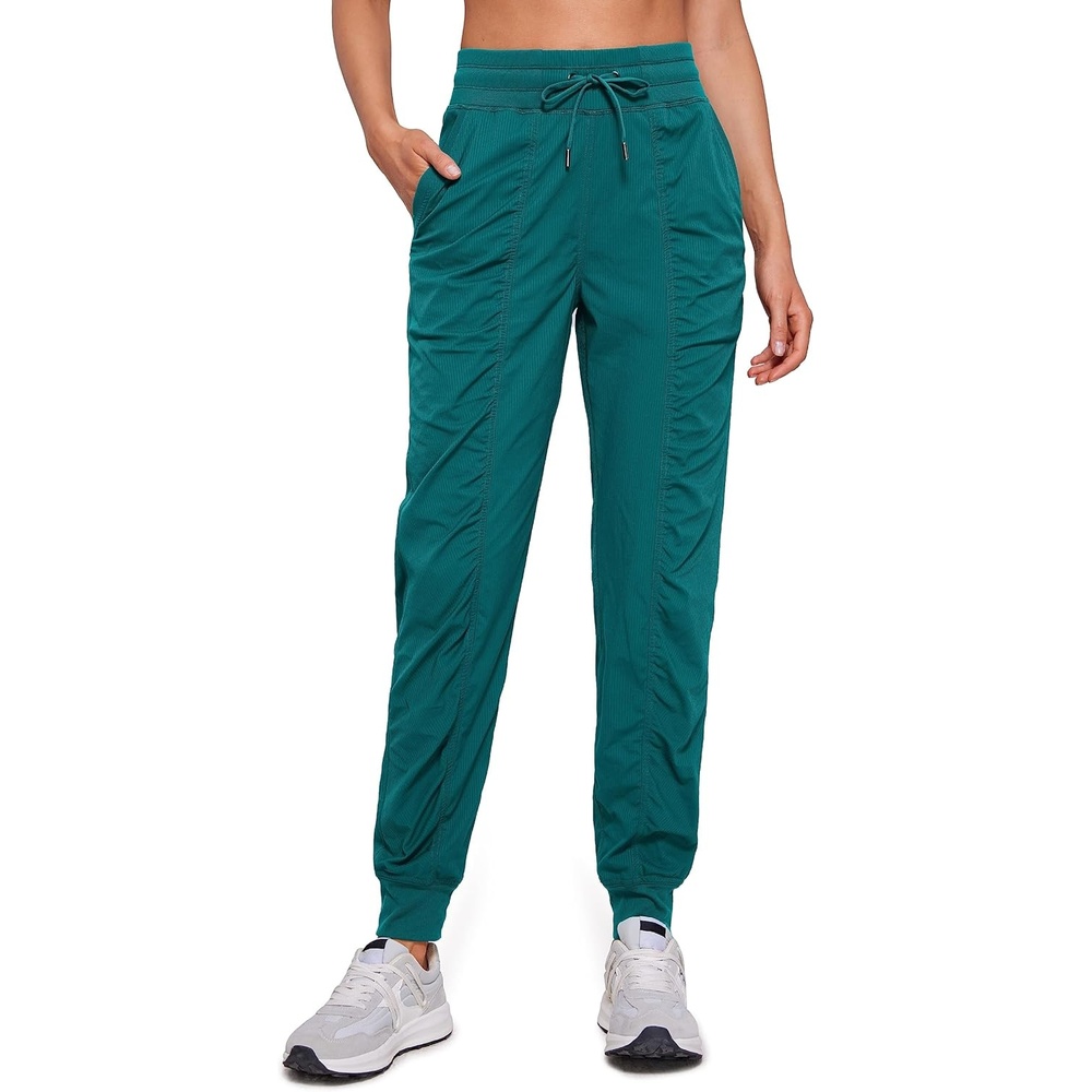 image:imageCRZ YOGA Lightweight Workout Joggers for Women 26285305 Outdoor Running Casual Pants with PocketsGreen Jade