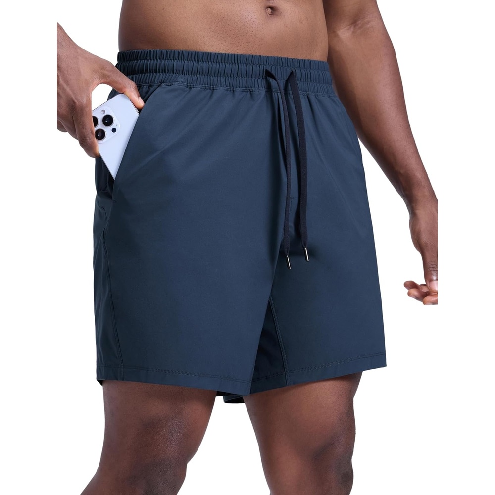 image:imageCRZ YOGA Mens Lightweight Workout Shorts 7 Quick Dry for Gym Athletic Workout with Zipper PocketStelindigo