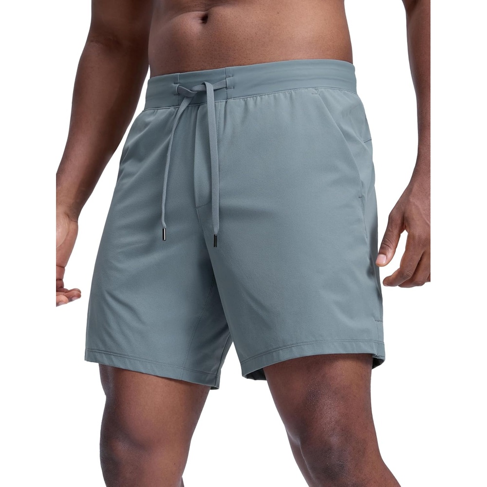 image:imageCRZ YOGA Mens Linerless Motion Shorts 7 Side Split Workout Daily Quick Dry for Gym Athletic Casual with PocketsBelgian Blue