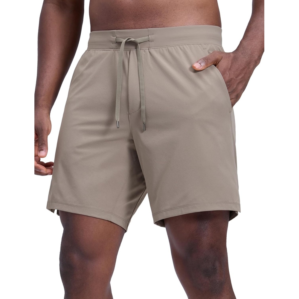 image:imageCRZ YOGA Mens Linerless Motion Shorts 7 Side Split Workout Daily Quick Dry for Gym Athletic Casual with PocketsCliff Ash