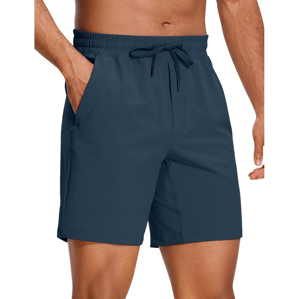image:imageCRZ YOGA Mens Linerless Workout Shorts 7 Quick Dry for Running Sports Athletic Gym with PocketsStelindigo