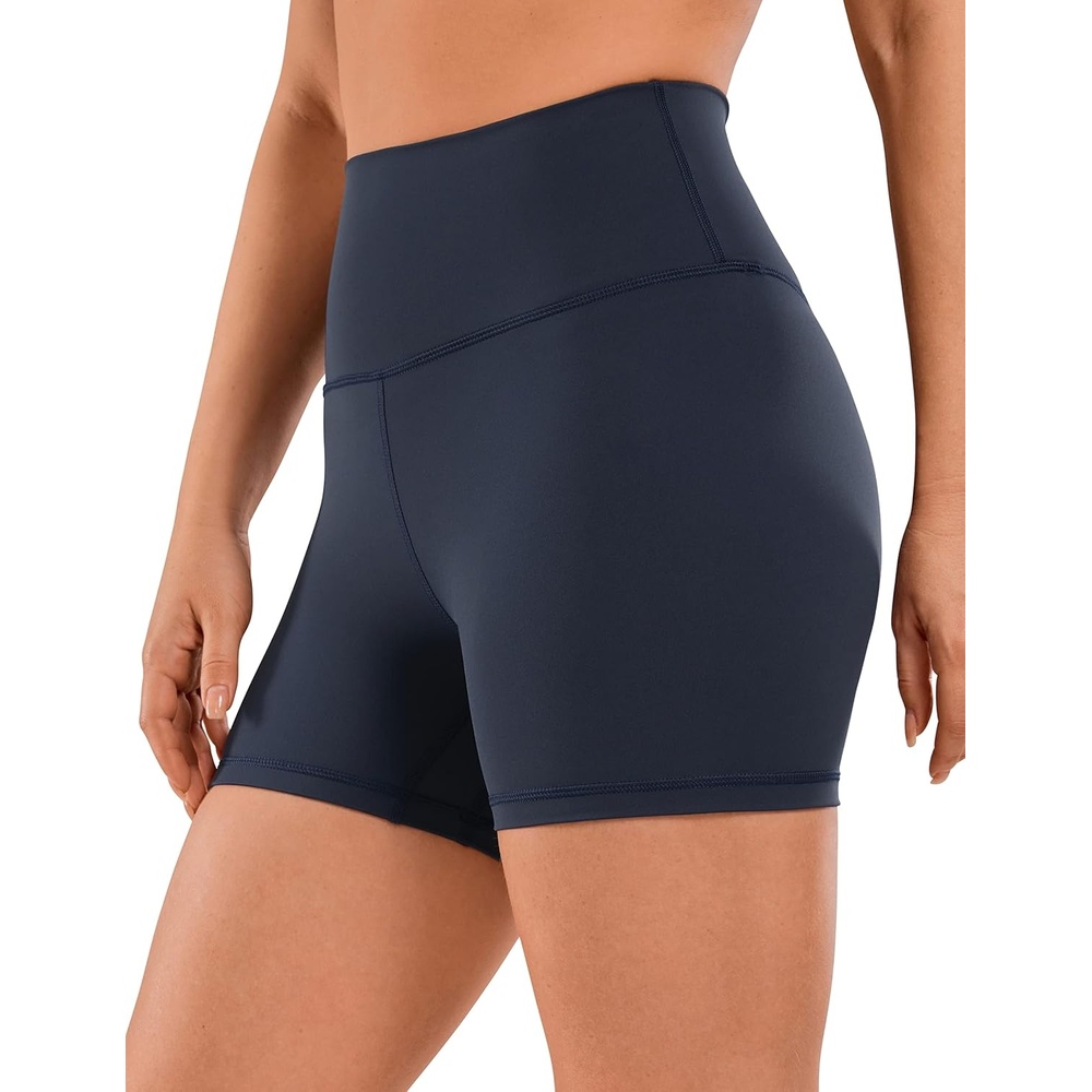 image:imageCRZ YOGA Naked Feeling Biker Shorts 4 High Waist Yoga Workout Running Gym Spandex WomensNavy