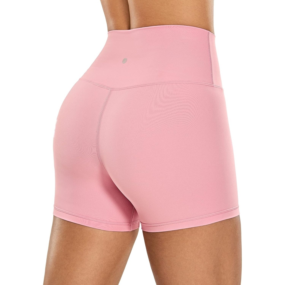image:imageCRZ YOGA Naked Feeling Biker Shorts 4 High Waist Yoga Workout Running Gym Spandex WomensThe Heartbeat Pink