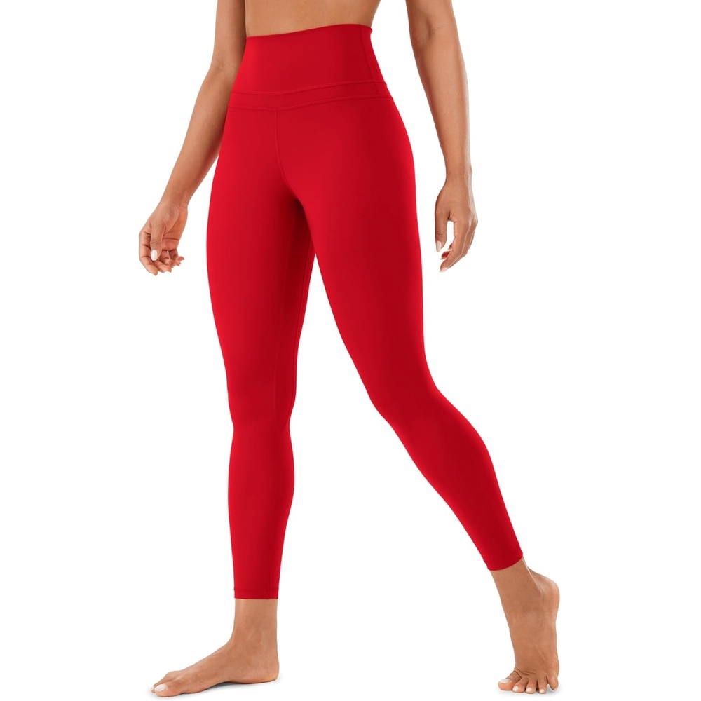 image:imageCRZ YOGA Naked Feeling Workout Leggings 25 High Waist Yoga Training Tight Womens PantsRed Chili