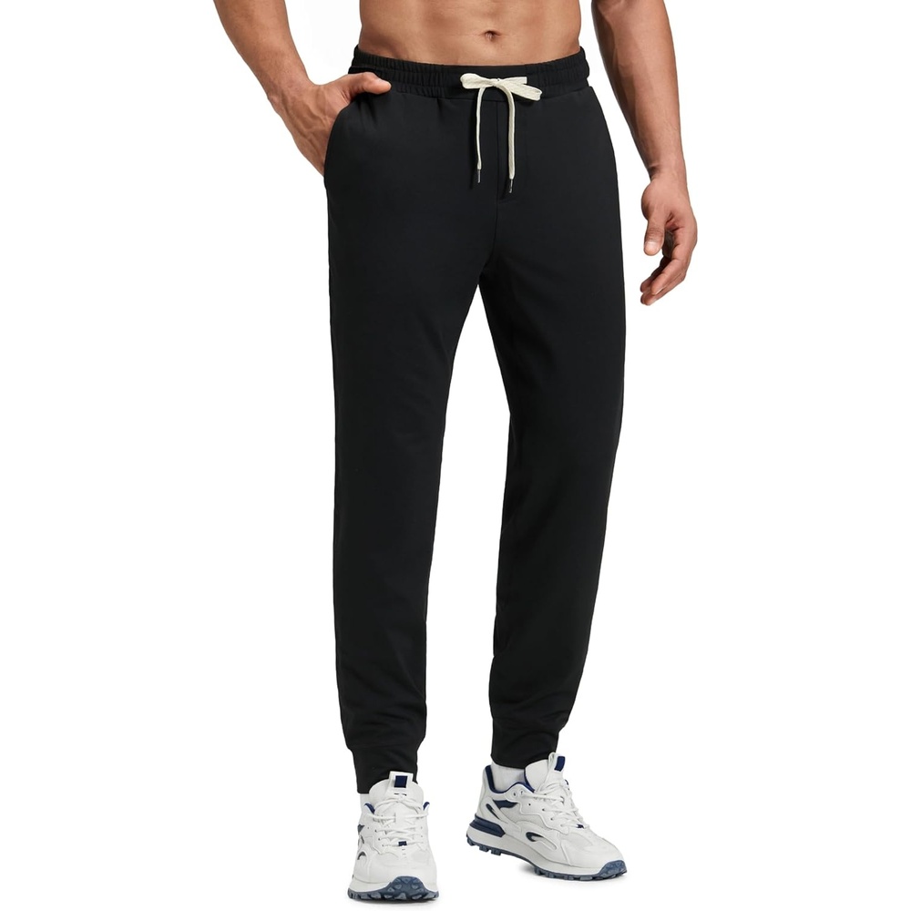 image:imageCRZ YOGA Performance Joggers for Men 29 Breathable SweatWicking Workout Athletic Casual Pants with PocketsBlack