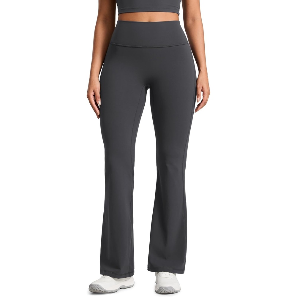 image:imageCRZ YOGA Secretsculpt Butterlift Flare Leggings 31 No Front Seam High Waist Bootcut Yoga Pants Booty Scrunch ButtMysterious Grey