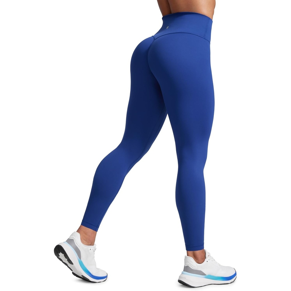 image:imageCRZ YOGA Secretsculpt Butterlift Workout Leggings 28 No Front Seam High Waisted Womens Yoga Pants Booty Scrunch ButtWaves Blue