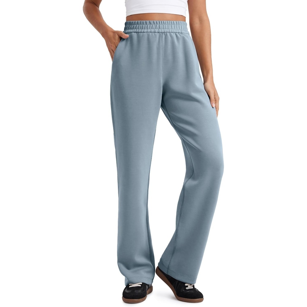 image:imageCRZ YOGA SoftAura Straight Leg Casual Sweatpants Women 283032 Modal Lounge Travel Pants with PocketsBelgian Blue