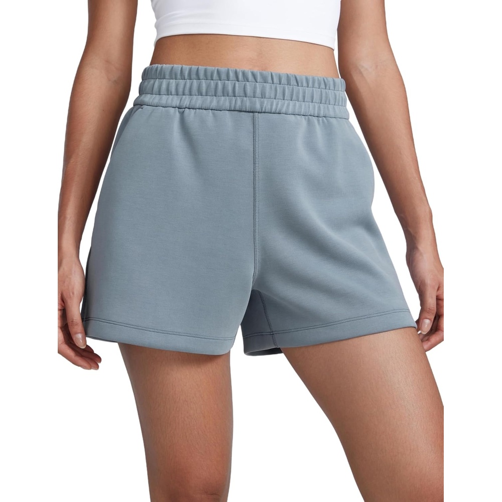 image:imageCRZ YOGA SoftAura Sweat Shorts for Women 4 High Waisted Modal for Casual Lounge Athletic with Pockets DrawstringBelgian Blue