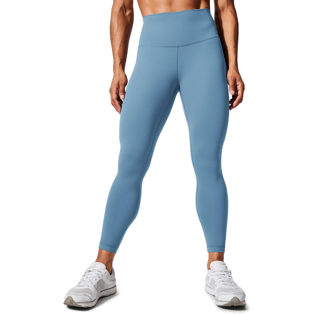 image:imageCRZ YOGA Womens Hugged Feeling Compression Leggings 25 Inches Thick High Waisted Tummy Control Workout Pants TightsUniverse Blue
