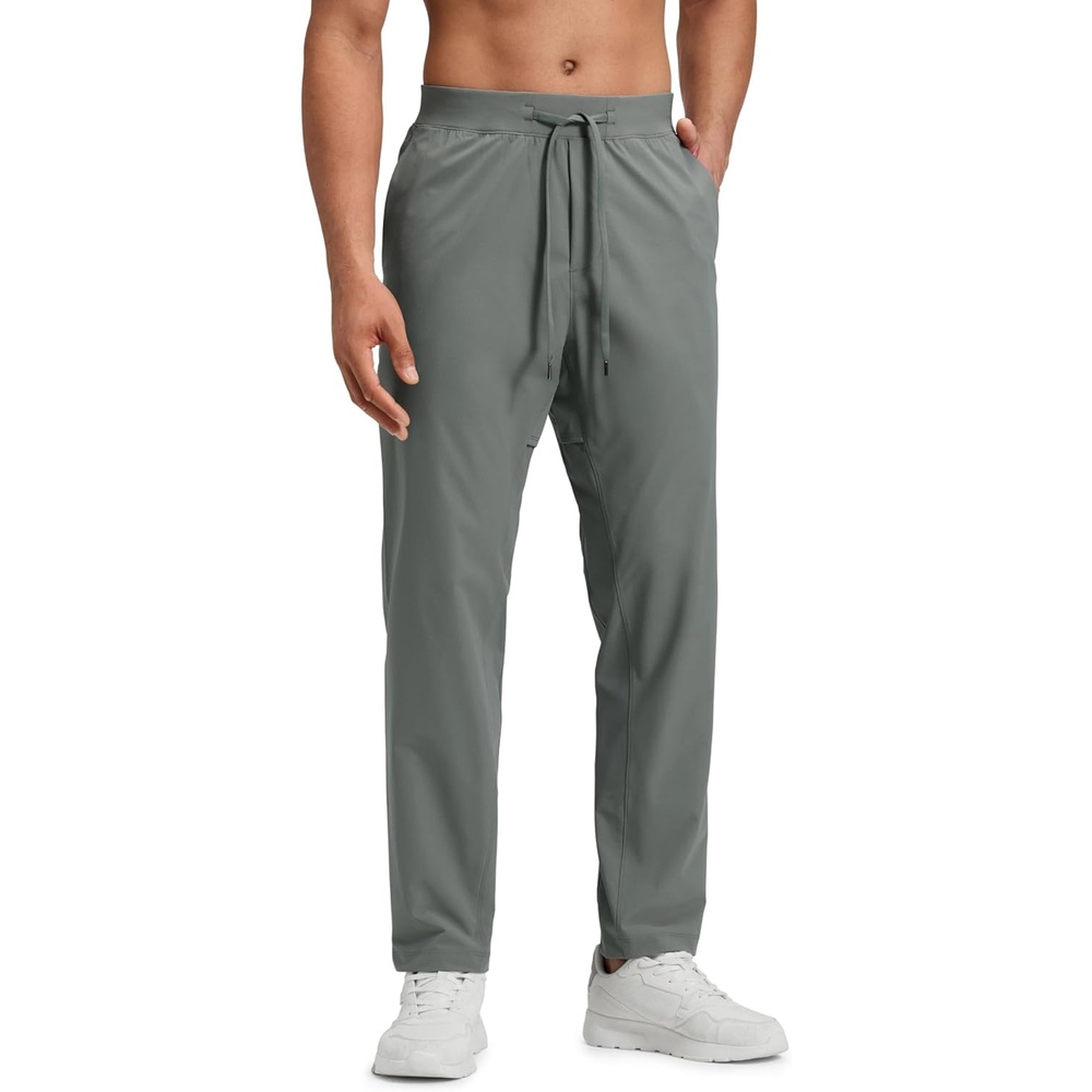 image:imageCRZ YOGA Workout Motion Pants for Men 30 Quick Dry SweatWicking Athletic Casual Daily Joggers Trouser with PocketsGrey Sage