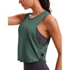 Deep Armhole-graphite Green