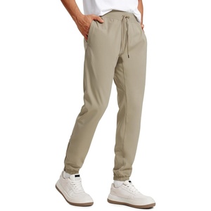 CRZ YOGA 4-Way Stretch Athletic Joggers for Men 30″/32″ – Track Golf Gym Workout Hiking Pants with Pockets(Khali Barley)