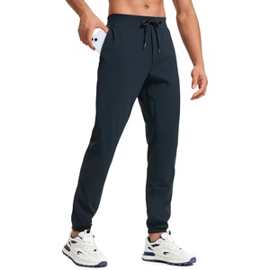 CRZ YOGA 4-Way Stretch Athletic Joggers for Men 30″/32″ – Track Golf Gym Workout Hiking Pants with Pockets(True Navy)