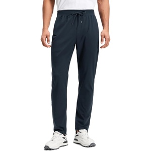 CRZ YOGA 4-Way Stretch Athletic Pants for Men 30″ – Workout Lounge Casual Work Jogger with Zip Pocket(True Navy)