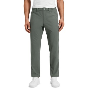CRZ YOGA All Day Comfy 5-Pocket Golf Pants for Men – Quick Dry Lightweight Casual Work Stretch Trousers(Grey Sage)