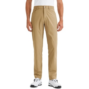 CRZ YOGA All Day Comfy 5-Pocket Golf Pants for Men – Quick Dry Lightweight Casual Work Stretch Trousers(Khaki Sand)