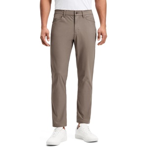 CRZ YOGA All Day Comfy 5-Pocket Golf Pants for Men – Quick Dry Lightweight Casual Work Stretch Trousers(Nomad Grey)