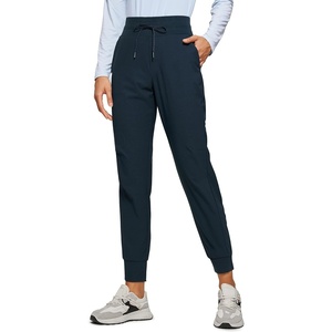 CRZ YOGA Athletic Joggers for Women 27.5″ – Lightweight Travel Outdoor Hiking Pants with Pockets(True Navy)