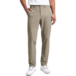 CRZ YOGA Breeze Comfy Golf Pants for Men – 30”/32″ Lightweight Quick Dry Casual Athletic Work Dress Trousers with Pockets(Khali Barley)