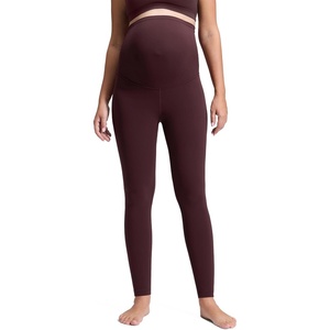 CRZ YOGA Butterluxe Extra Long Maternity Leggings 30” – Yoga Lounge Pants for Tall Women Pregnancy Soft Over The Belly(Ripe Plum)