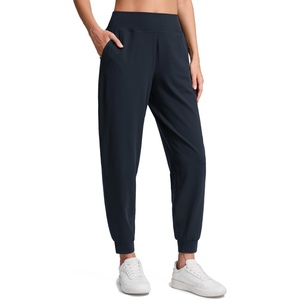 CRZ YOGA Butterluxe High Waisted Joggers for Women 28″ – Casual Lounge Workout Yoga Pants with Pockets(True Navy)