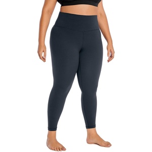 CRZ YOGA Butterluxe Plus Size Leggings 25″ – High Waisted Buttery Soft Spandex Workout Casual Pants for Women(True Navy)