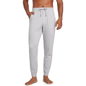 CRZ YOGA Cloud Jersey Lightweight Yoga Joggers for Men 29″ – Breathable Casual Lounge Workout Soft Sweatpants with Pockets(Platinum Grey)