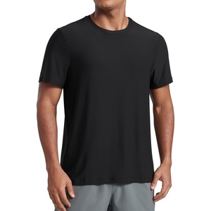 CRZ YOGA Cloudweight Crewneck Shirts for Men – Comfy Lightweight Workout Casual Athletic Short Sleeve T-Shirts(Black)
