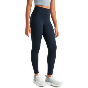 CRZ YOGA Girls Butterluxe Full Length Yoga Leggings – Athletic Sports Casual Pants High Waist Tights Kids Teen(Twilight Blue)