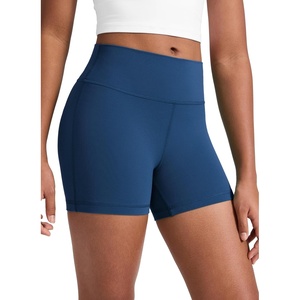 CRZ YOGA Girls Butterluxe High Waist Athletic Biker Shorts – Dance Yoga Casual Kids Teen Summer(French Navy)