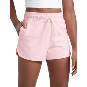 CRZ YOGA Girls Cloud Jersey Dolphin Casual Sweat Shorts – Lounge Athletic Tennis Soccer Pockets Drawstring Kids Teen(Strawberry Pink)