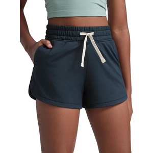 CRZ YOGA Girls Cloud Jersey Dolphin Casual Sweat Shorts – Lounge Athletic Tennis Soccer Pockets Drawstring Kids Teen(True Navy)
