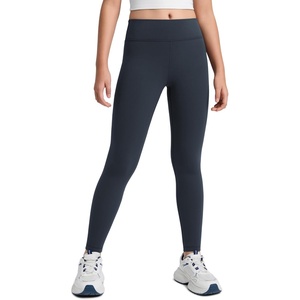 CRZ YOGA Girls Matte Thermal Fleece Lined Full Length Leggings – Casual Athletic High Waist Pants Winter Warm Kids Teen(True Navy)