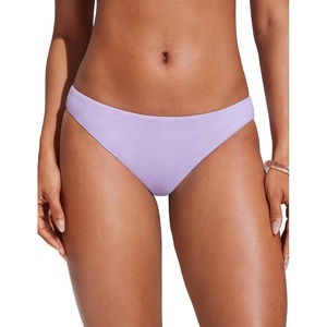 CRZ YOGA Low Waisted Bikini Bottom for Women – Cheeky Basic Bathing Swimsuit Swim Briefs(Lilac Air)