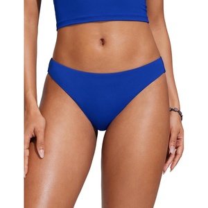 CRZ YOGA Low Waisted Bikini Bottom for Women – Cheeky Basic Bathing Swimsuit Swim Briefs(Waves Blue)