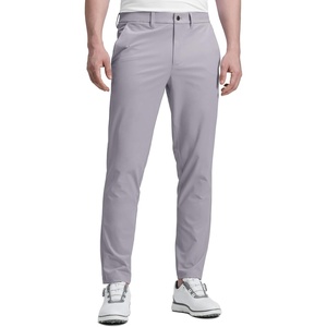 CRZ YOGA Men’s All Day Comfy Golf Pants – 28″/30″/32″/34″/36″ Quick Dry Lightweight Work Casual Trousers with Pockets(Dark Chrome)